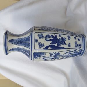 Blue & White Ceramic Vase